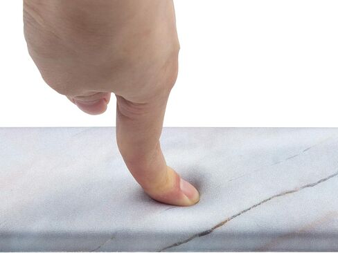 وسادة دعم مسند المعصم من إسفنج الذاكرة من BRILA - تصميم منحدر مريح - دعم المعصم للعمل المكتبي وألعاب الكمبيوتر، سهولة الكتابة ومكافحة التعب (أوراق الأزهار) in Kuwait