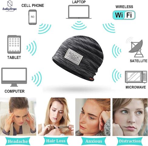 EMF Protection Beanies Cap,Unisex Faraday Hat,Microwave Radiation Blocking Stretch Cap in Saudi Arabia