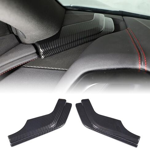 CHEAYAR Steering Wheel Button Frame Cover Compatible with Chevrolet Corvette C8 2020-2023, Car Steering Wheel Panel Protection Frame Molding Trim, Carbon Fiber Pattern Accessories in Saudi Arabia
