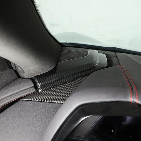 CHEAYAR Steering Wheel Button Frame Cover Compatible with Chevrolet Corvette C8 2020-2023, Car Steering Wheel Panel Protection Frame Molding Trim, Carbon Fiber Pattern Accessories in Saudi Arabia