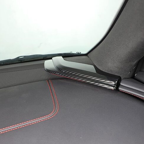 CHEAYAR Steering Wheel Button Frame Cover Compatible with Chevrolet Corvette C8 2020-2023, Car Steering Wheel Panel Protection Frame Molding Trim, Carbon Fiber Pattern Accessories in Saudi Arabia