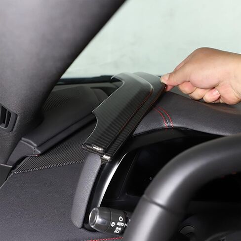 CHEAYAR Steering Wheel Button Frame Cover Compatible with Chevrolet Corvette C8 2020-2023, Car Steering Wheel Panel Protection Frame Molding Trim, Carbon Fiber Pattern Accessories in Saudi Arabia