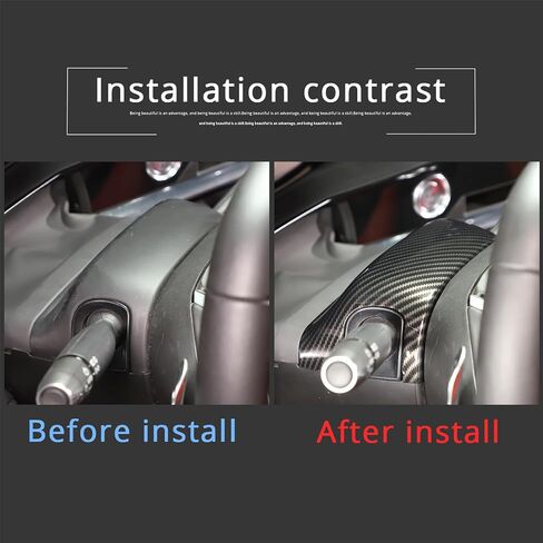 CHEAYAR Steering Wheel Button Frame Cover Compatible with Chevrolet Corvette C8 2020-2023, Car Steering Wheel Panel Protection Frame Molding Trim, Carbon Fiber Pattern Accessories in Saudi Arabia