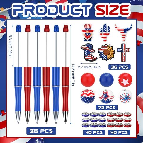 Ctosree 36 Sets Beadable Pens DIY Cute Animal Silicone Beads Beadable Pen Bead Ballpoint Pen Black Ink Bulk School Gift Pen for Office School Kid Students Halloween Thanksgiving Gift in Saudi Arabia