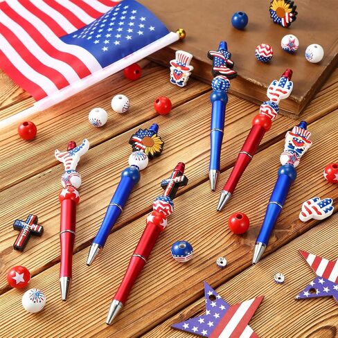 Ctosree 36 Sets Beadable Pens DIY Cute Animal Silicone Beads Beadable Pen Bead Ballpoint Pen Black Ink Bulk School Gift Pen for Office School Kid Students Halloween Thanksgiving Gift in Saudi Arabia