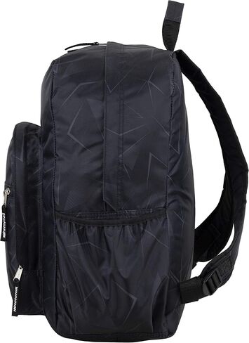 Eastsport Carry On Travel Weekender Backpack with Extra Large Main Compartment, Black Geometric Print in Saudi Arabia