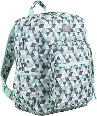 Eastsport Carry On Travel Weekender Backpack with Extra Large Main Compartment, Black Geometric Print in Saudi Arabia