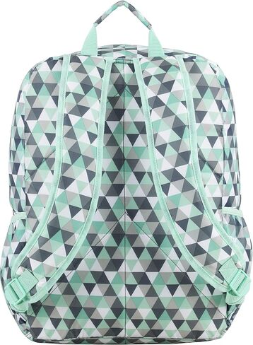 Eastsport Carry On Travel Weekender Backpack with Extra Large Main Compartment, Black Geometric Print in Saudi Arabia