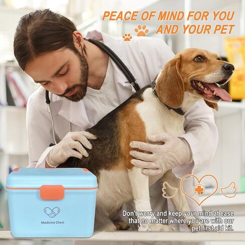 مجموعة الإسعافات الأولية للكلاب والقطط - مجموعة طوارئ صغيرة للحيوانات الأليفة، أساسيات تخييم الكلاب للمنزل والتخييم والمشي لمسافات طويلة والسفر والصيد والرياضة، كتاب أدوات الإسعافات الأولية للحيوانات الأليفة، بطانية حرارية للطوارئ in Kuwait