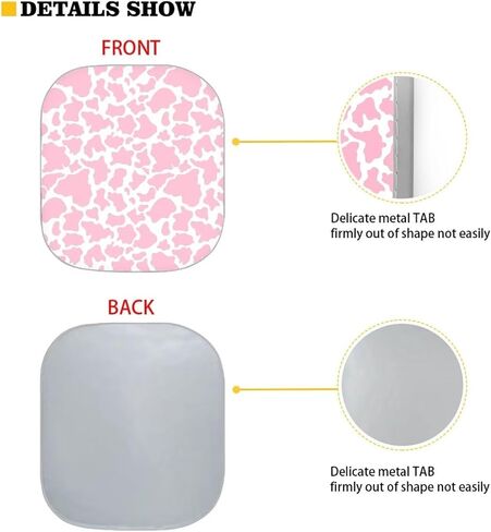 Howilath 3D Boho Cat Design Car Front Window Sunshade Protector Block Uv Rays Visor Keep Your Vehicle Cool(2Pcs/Set) in Saudi Arabia