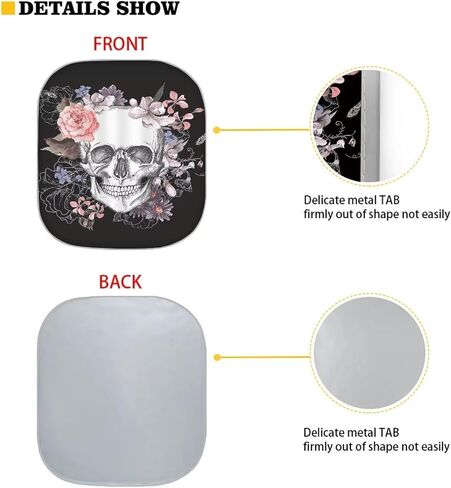Howilath 3D Boho Cat Design Car Front Window Sunshade Protector Block Uv Rays Visor Keep Your Vehicle Cool(2Pcs/Set) in Saudi Arabia