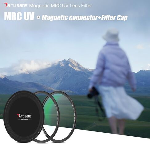 7artisans Nano Magnetic Filter UV Filter ND Light Reduction Filter/CPL Polarization Filter/GND Gradient Filter/Black Mist 1/4 Portrait Photography Filter Suitable for Lens(77mm MRCUV) in Saudi Arabia
