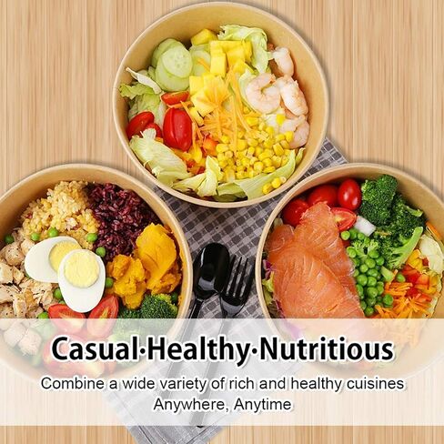 24 Oz Large Paper Bowls, 90 Pack Disposable Soup Bowls Plastic Free Party Supplies for Hot/Cold Food, Soup (24 OZ) in Saudi Arabia