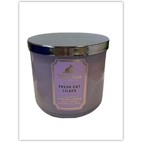 White Barn Bath & Body Works 3-Wick Scented Candle in Fresh Cut Lilacs (2021), Purple