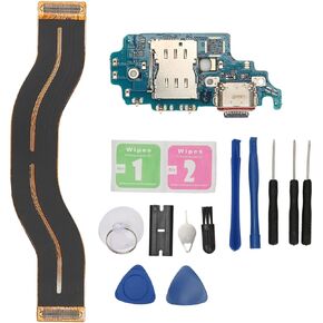 USB Type C Charger Dock Board Flex Connector Replacement Parts for Galaxy S21 Ultra 5G G998B EU Version, USB Charging Port Flex Cable Replacement with Repair Tools Kit