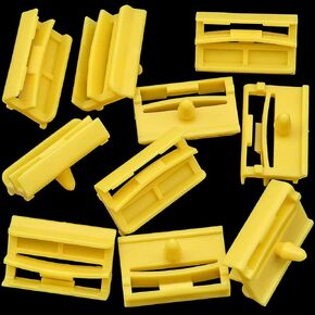 Rexka 10pcs Rocker Panel Moulding Clip Yellow 51777166869 for BMW E90 E91 325i 328i 330i