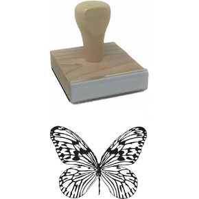 Infusion Butterfly Rubber Stamp, Animal Wood Stamp, 2 X 2''