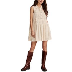 Lucky Brand Women's Collared Tiered Dress