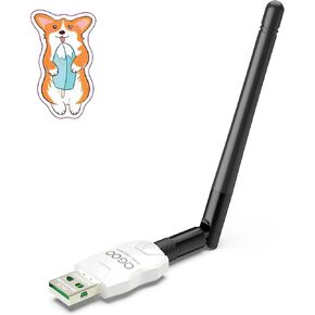 Class 1 Long Range Bluetooth Adapter for PC, QGOO USB Bluetooth Adapter for PC 5.3+EDR, Bluetooth Dongle Bluetooth Receiver Support Windows10/8.1/8/7（white-092）