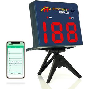 Hockey Training Equipment - Speed Radar Gun 2.0 - Instantly & Accurately Measure Shot, Ball, Pitch Speed - Track & Record Progress with App Support - Multi-Sports Training Gift (Hockey, Baseball)