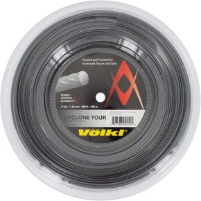 Volkl Cyclone Tour | Tennis Racquet String | Spin & Control | Ten-Sided co-Polymer (Anthracite, 17, Reel)