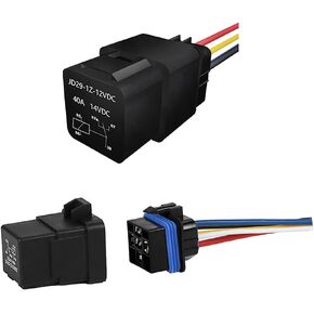 مرحل مقاوم للحريق 12 فولت 40 أمبير مع حزام، مرحل سيارة SPDT 5-PIN مقاوم للماء لمرحل مضخة الوقود، ومزيل ضباب النافذة الخلفية، وجهاز فصل البطارية، ومكيف هواء السيارة in Kuwait