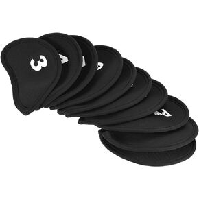 PATIKIL Golf Club Iron Head Covers, Number Tag Waterproof Protection Sleeve for Outdoor Sport