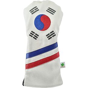 Limited Edition Korea Flag Driver Head Cover - Tour Quality Golf Club Cover - Style and Customize Your Golf Bag