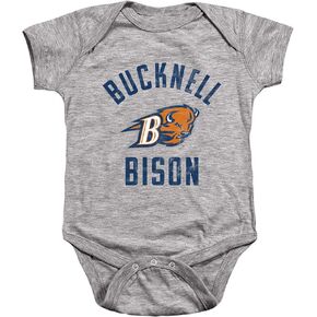LOGOVISION Bucknell University Official Bison Logo Unisex Infant Snap Suit for Baby