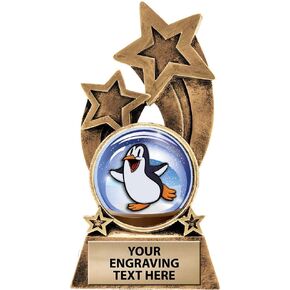 Crown Awards Penguin Trophy, 5.5" Glory Resin Penguin Trophies with Free Custom Engraving Prime