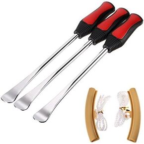 Sumnacon Tire Levers Spoon Set, Heavy Duty Motorcycle Bike Car Tire Irons Tool Kit,3 Pcs Tire Changing Spoon + 2 Pcs Rim Protector