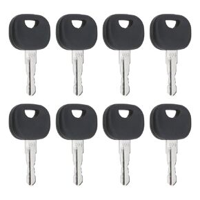 8PCS 606 Ignition Starter Keys 606/14606 Compatible with Liebherr Compatible with John Deere Excavator Dumper Truck Loader Construction Machines Keys