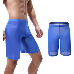 Mens Mesh See Through Shorts Pajama Bottoms