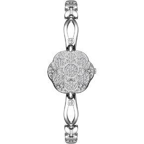 Elegant Women's Watch Flower-shaped diamond flip Fashion luxury bracelet ​Dress Women Watch 30 M Waterproof Quartz Female Wristwatc