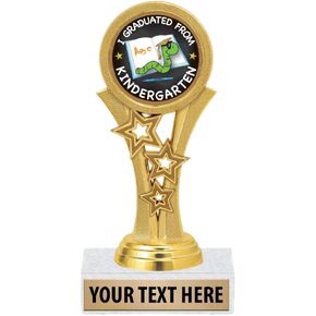 Crown Awards Graduation Trophies, 5 1/2" Starbeam Kindergarten Graduation Trophy, Engraving Included Prime