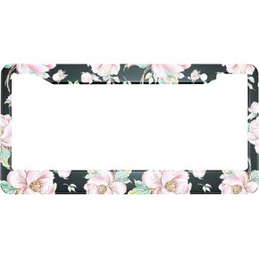 Swono Skeleton License Plate Frame Funny Cartoon Dancing Skeleton Body License Plate Cover Aluminum Metal License Plate Holder Frame for Women Men Auto Decoration for US Car/Truck