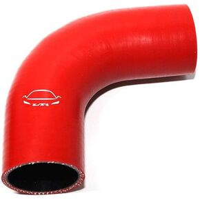 LTI Universal 4-Ply Reinforced High Performance Inner Diameter 2" 90 Degree Elbow Silicone Hose Coupler 51mm (2" RED)