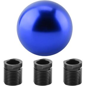 Fydun Black Universal Shift Knob Round Ball Shape Manual Shift Head with 3 Adapters