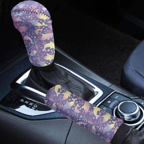 GLENLCWE American Flag Green Camouflage Car Gear Shift Knob Cover Handbrake Cover Patirotic Car Accessories Universal Fit for SUV Truck