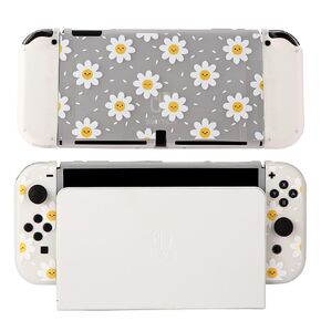 حافظة CasosexploreLab متوافقة مع نينتندو سويتش OLED Daisy Flora، غطاء واقٍ لجهاز تحكم نينتندو سويتش جويكون، حافظة ناعمة من البولي يوريثان الحراري قابلة للحمل، ملحقات التبديل in Kuwait