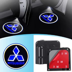 2Pcs for Mitsubishi Car Door Projector Logo Light, Welcome Ghost Shadow Courtesy Door Lamp for Mitsubishi in Saudi Arabia