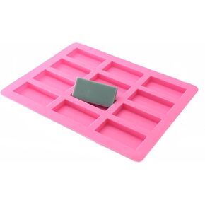 X-Haibei مستطيل ضيف حمام الطفل دش عينة أساسية قالب صابون صانع الشوكولاتة قالب من السيليكون 0.6oz