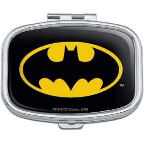 Batman Classic Bat Shield Logo Rectangle Pill Case Trinket Gift Box