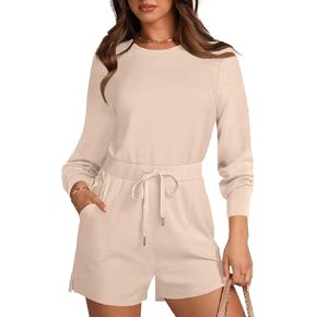 Tongmingyun Womens Romper Dressy Casual Short Jumpsuit Summer One Piece Outfits with Pockets