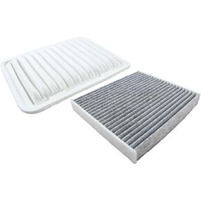 87139-07010 17801-21050 Engine and Cabin Air Filter Set Fit for Toyota Corolla Matrix Yaris for Scion IM XD for Pontiac Vibe L4 1.8L 2008-2014# CF10285 17801-0D060 178010T030 AF5655