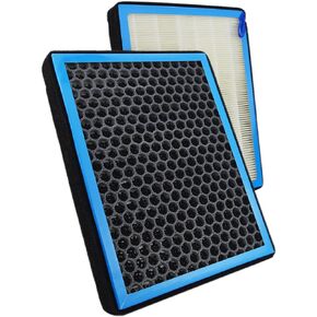 CF12150 HEPA Cabin Air Filter with Activated Carbon for 2015 to 2022 Ford F150 F250 F350 F450 F550 Super Duty Expedition & 2015 to 2022 F-150 F-250 F-350 F-450 F-550 & Lincoln Navigator FL3Z19N619A