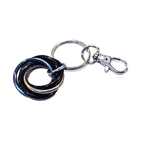 Mobii Fidget Keychain: Discreet Clipable Latch, Stress, Anxiety, Fidget Keychain (Blues)