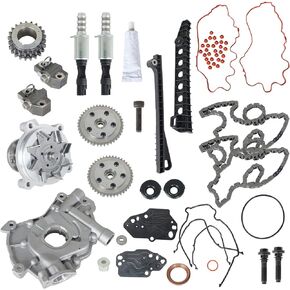 labwork Timing Chain Kit Oil Water Pump Phasers VVT Valves Replacement for F150 F250 F350 2007 Lincoln Mark Lt Navigator 2004-2010 5L3Z-6268-A 8L3Z-6M280-B