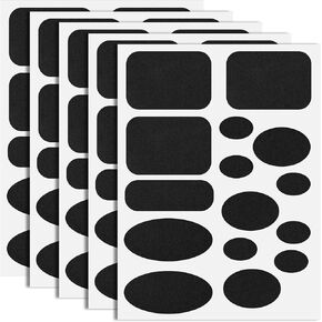 5 Sheets/75pcs Down Jacket Repair Patch,5 Sizes Black Iron on Patch Self Adhesive Waterproof Fabric Repair Tape,for Coat Clothing Tent Sleeping Bags Ski Pants Holes Fixing