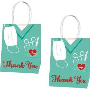 Tryse Healthcare Workers Gift Bags, 12 Pack Healthcare Workers Nurse merch Party Bags Goody Favor Bag For Birthday